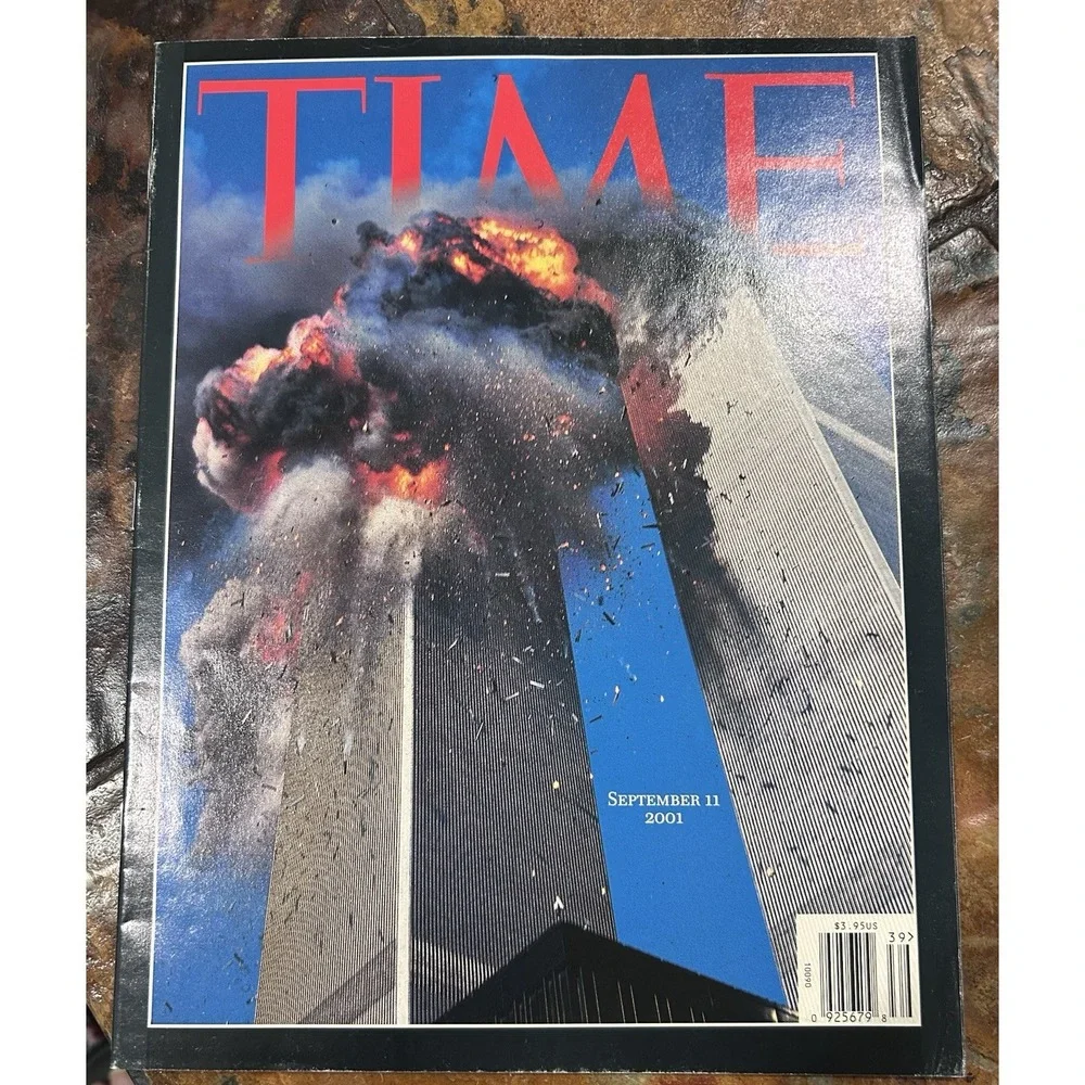 Vintage Time Magazine 9/11 Lot Of 2 -Time Annual 2002 Hardcover + Time Magazine